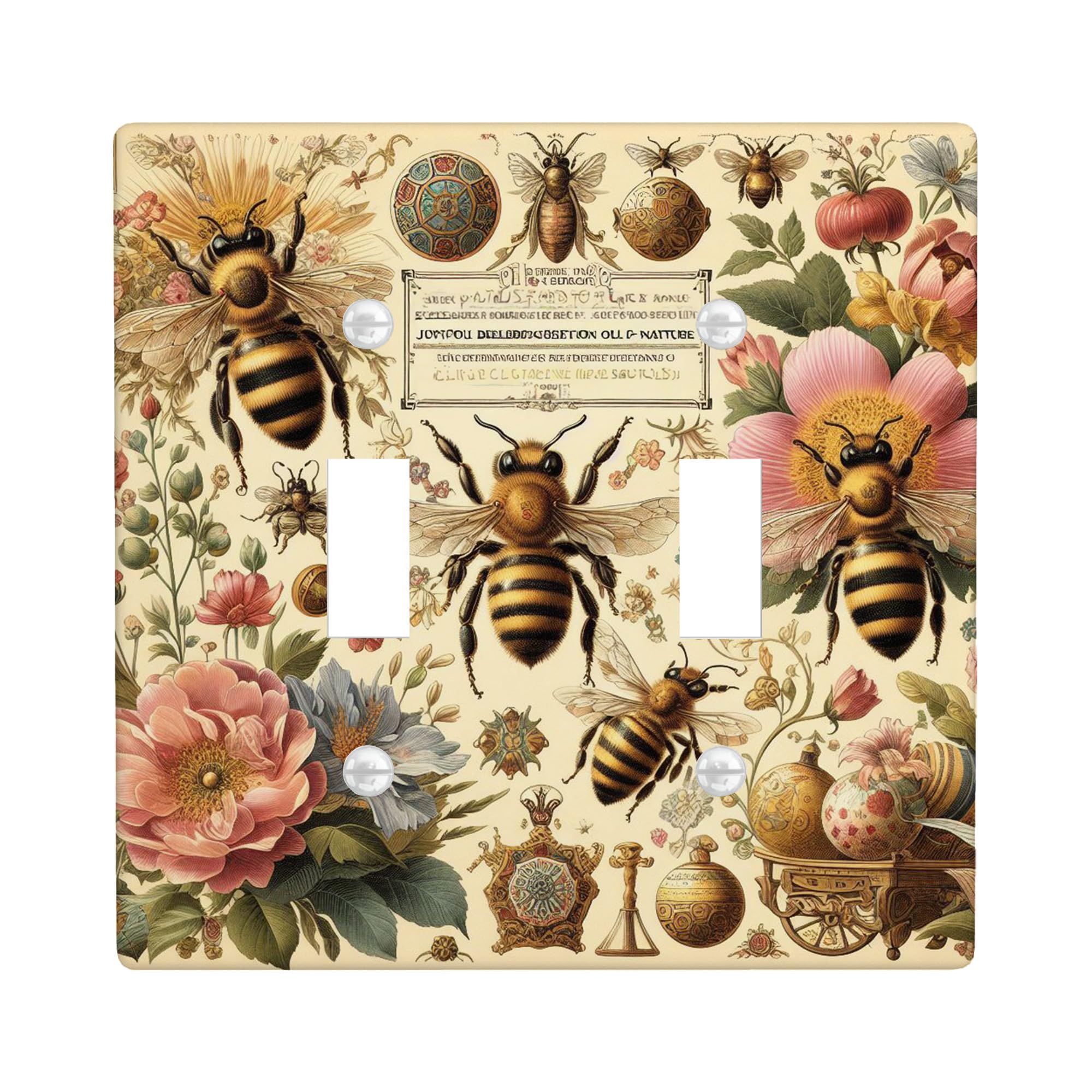 Decorative Light Switch Cover Bee Light Switch Cover Plate Floral ...