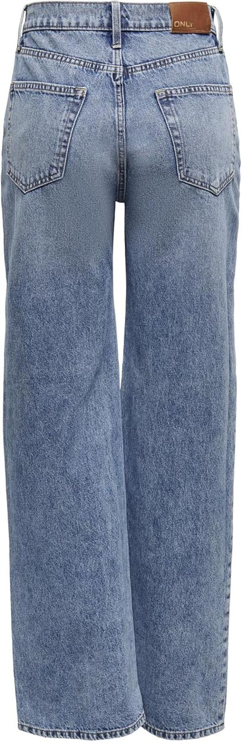 ONLY Onlhope Ex Hw Wide Dnm Rea345 Noos Jeans dames,blauw (light blue denim),30W / 34L
