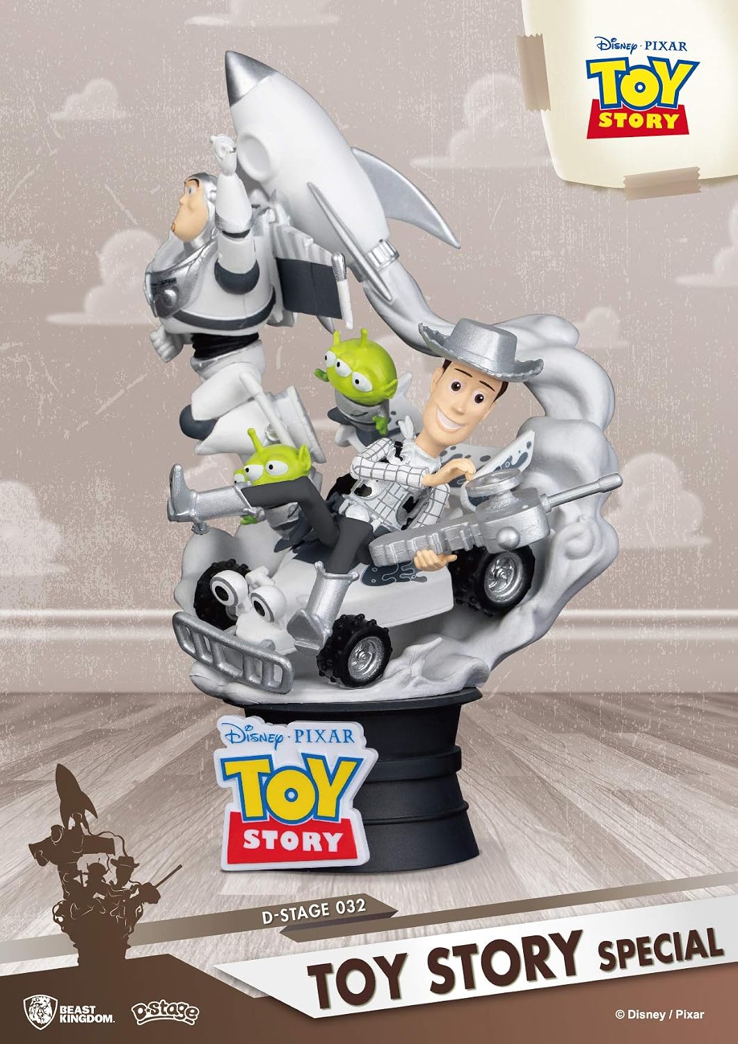 Beast Kingdom Toy Story: Woody & Buzz Deluxe Galaxy Version Ds-032 D-Stage Series Statue