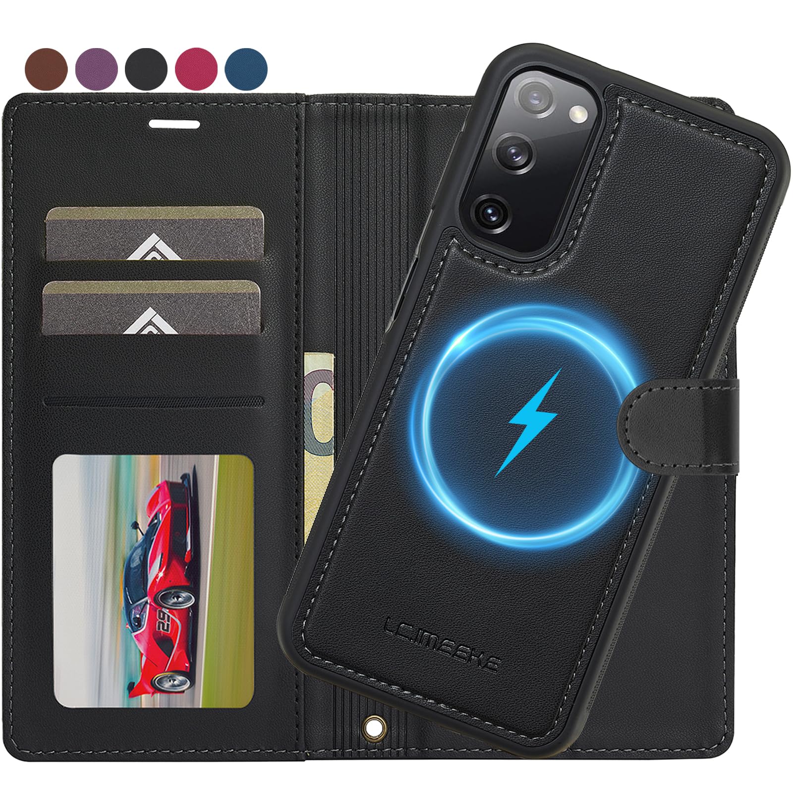 Ailicici für Samsung Galaxy S20 FE/S21/S22/S23/S24/S25/S26/S26 Plus/S26 Ultra Hülle, 2-IN-1 Abnehmbare magnetische Hülle