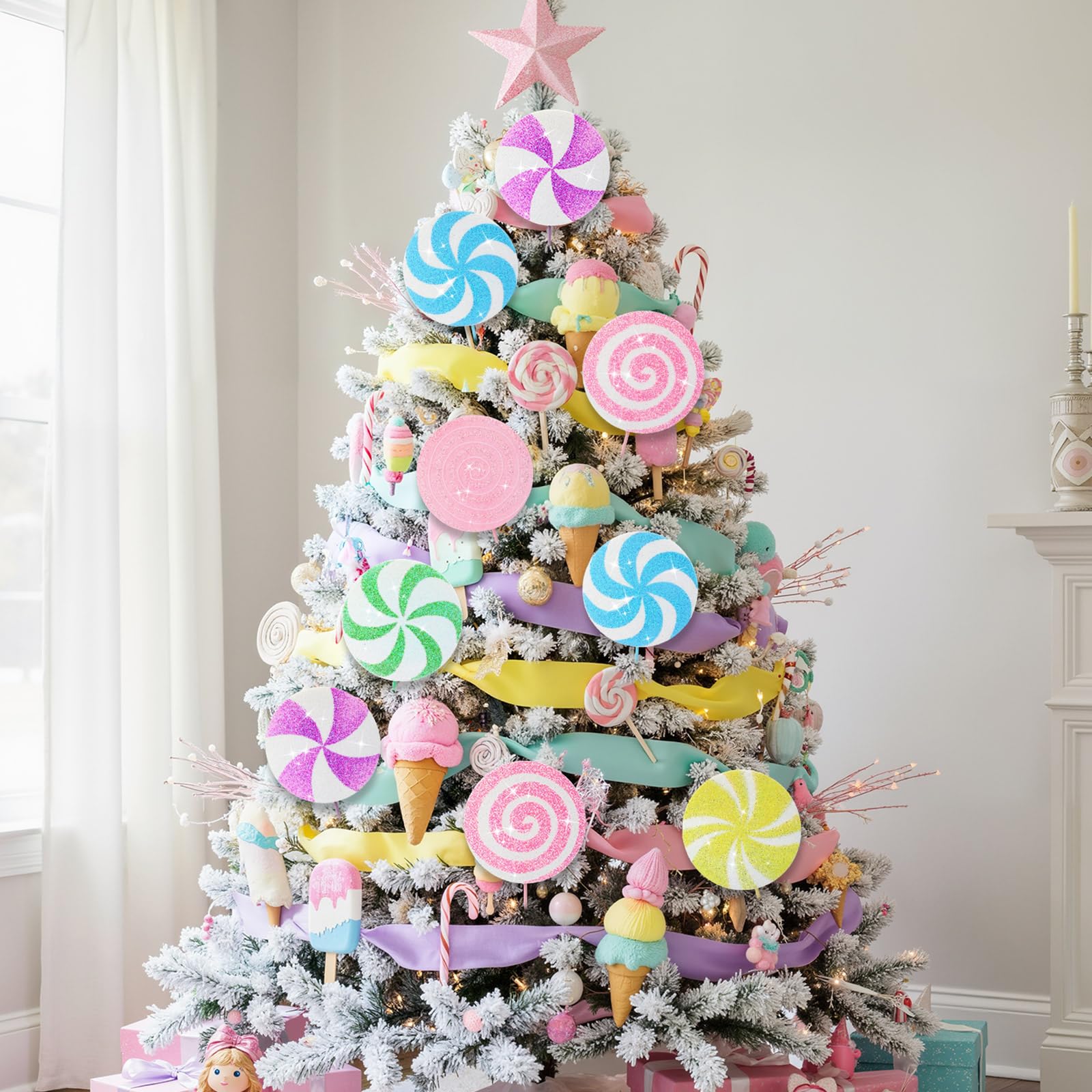 Snapklik.com : Vercraft 12 Pcs 15.75 Large Candy Christmas Decorations