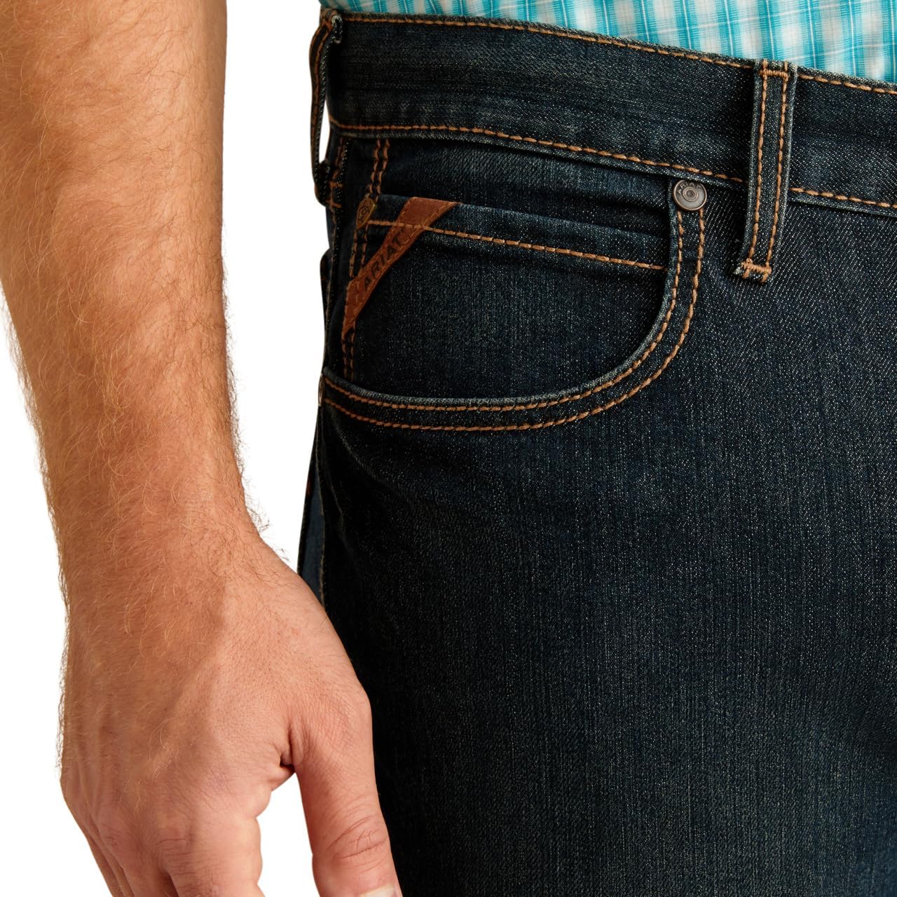 ARIAT Mens M4 Relaxed Stretch Pro Series Ray Boot Cut, Blackstone - Image 5