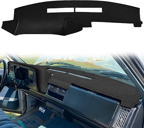 Miniatura 13 de Yiz Alfombra de Cubierta para Tablero de Chevy Chevrolet Silverado/GMC Sierra C1500 C2500 C3500 K1500 K2500 K3500 Camioneta Pickup 1988-1994