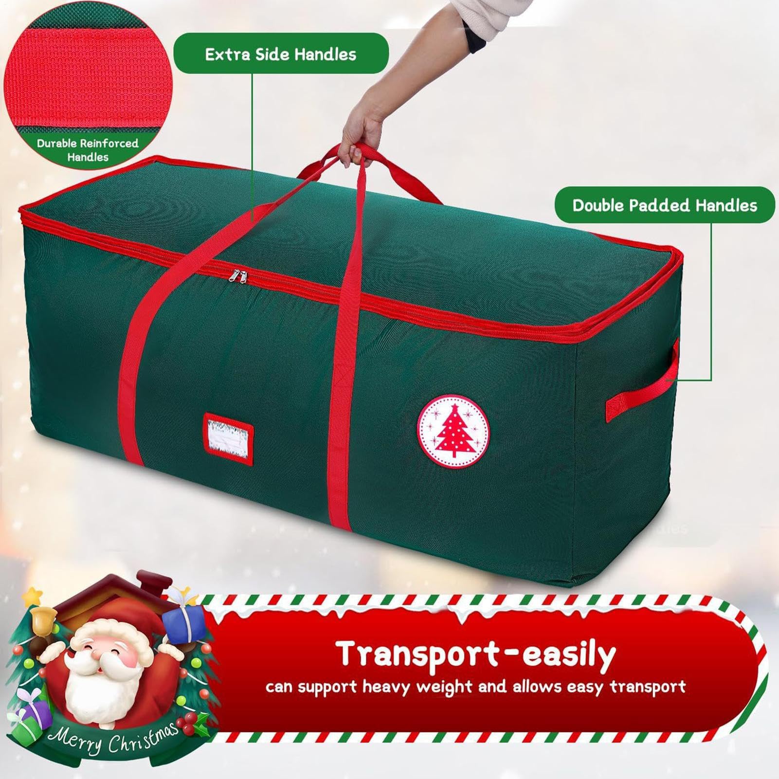 Per Albero Di Natale 600D Oxford Organizzatore | Organizer impermeabile per albero di Natale Casa Garage Dormitorio Organizer Contenitore Stoccaggio Alto