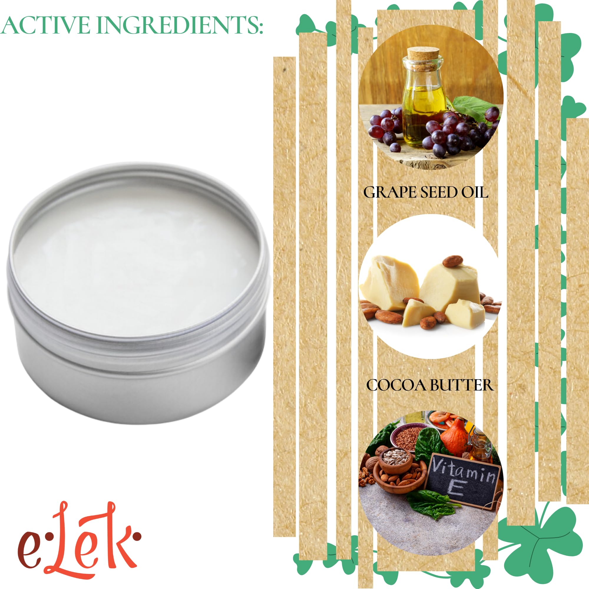 ELEK EtnaBIO Face Cream & Neck Cream with Grape Seed Oil 50 ml Combination Skin Face Care, Anti-Wrinkle Cream - Image 3