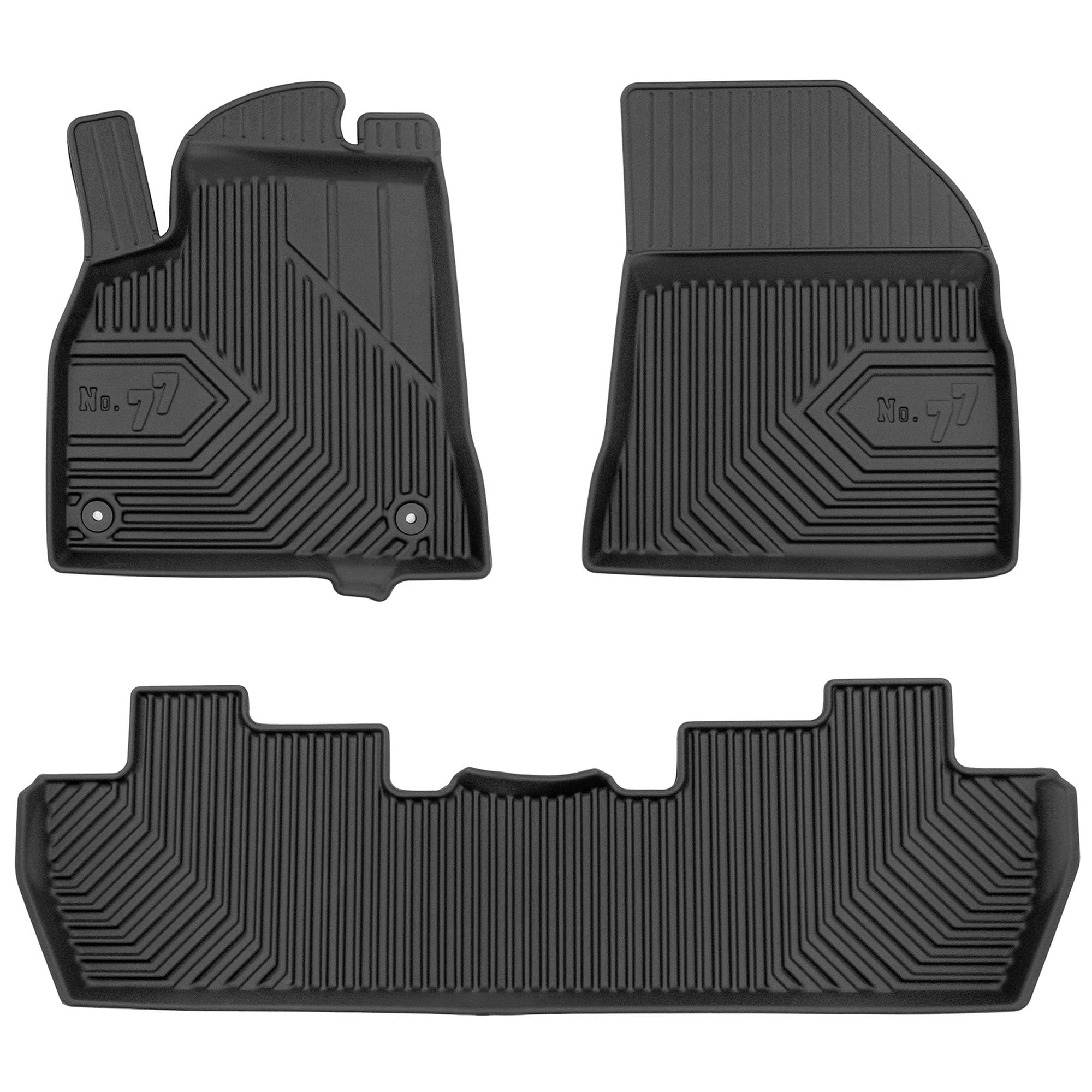 MOTOS Alfombrillas de Goma para Peugeot 5008 I 2009-2017 Mejore la Comodidad de Sus Viajes con la Alfombra Antideslizante Car No.77- Alfombrillas de Coche para Varias Estaciones