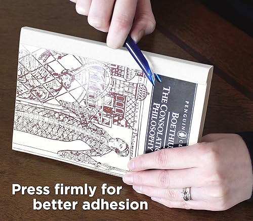 Miniatura 6 de BookGuard Cinta de reparación de libros de tela de algodón recubierta de vinilo de 1-12 pulgadas, rollo de 15 yardas, color blanco