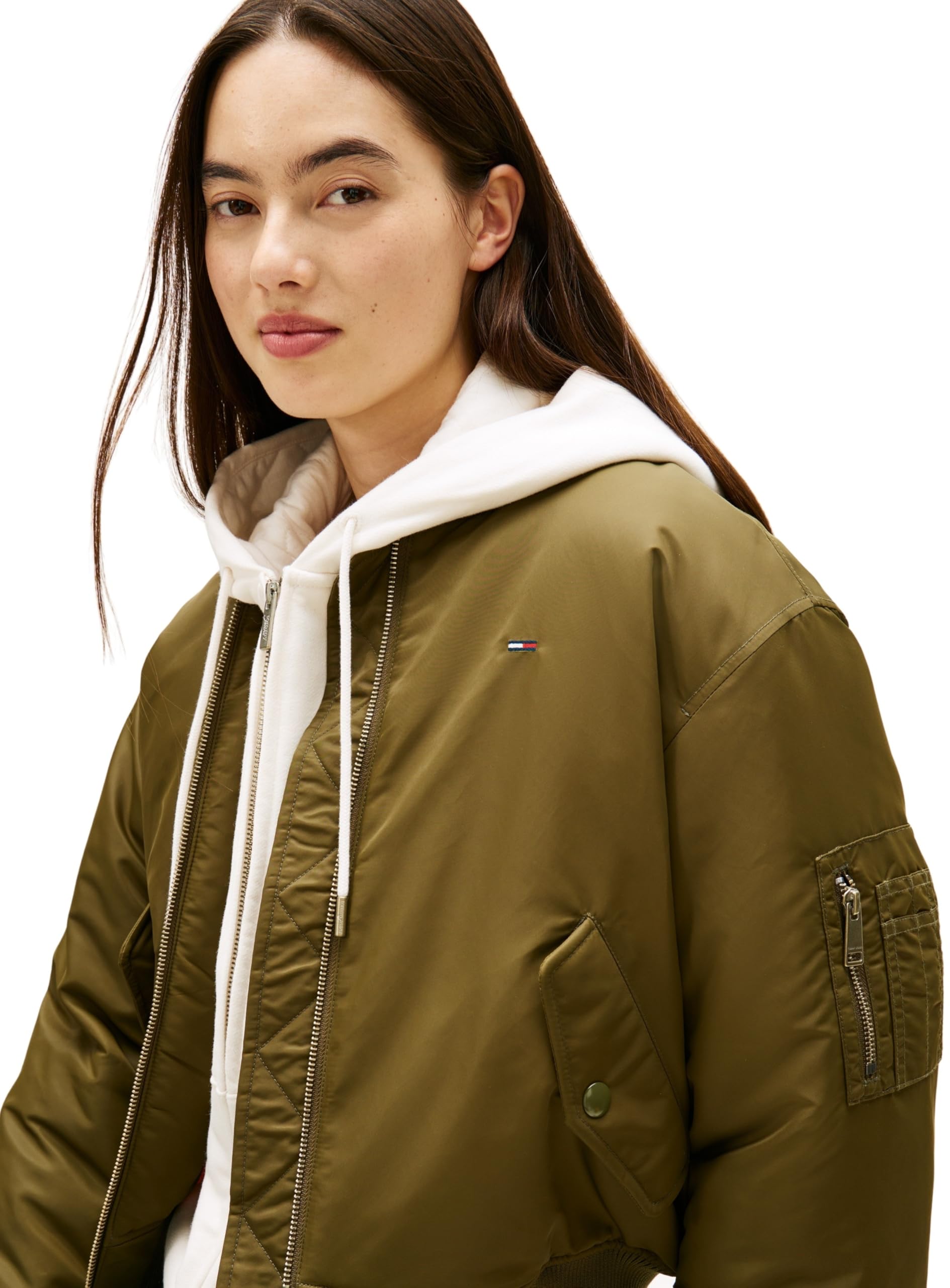 Tommy Jeans Damen Tjw Essential Bomber Jacket Dw0dw22046 Bomberjacke (1er Pack)