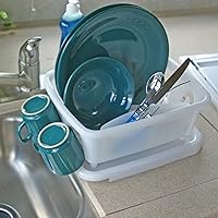 Vista 4 de Camco RV Mini Escurreplatos y Bandeja - Presenta un diseño de bandeja de drenaje inclinada, construcción resistente y es ideal para espacios