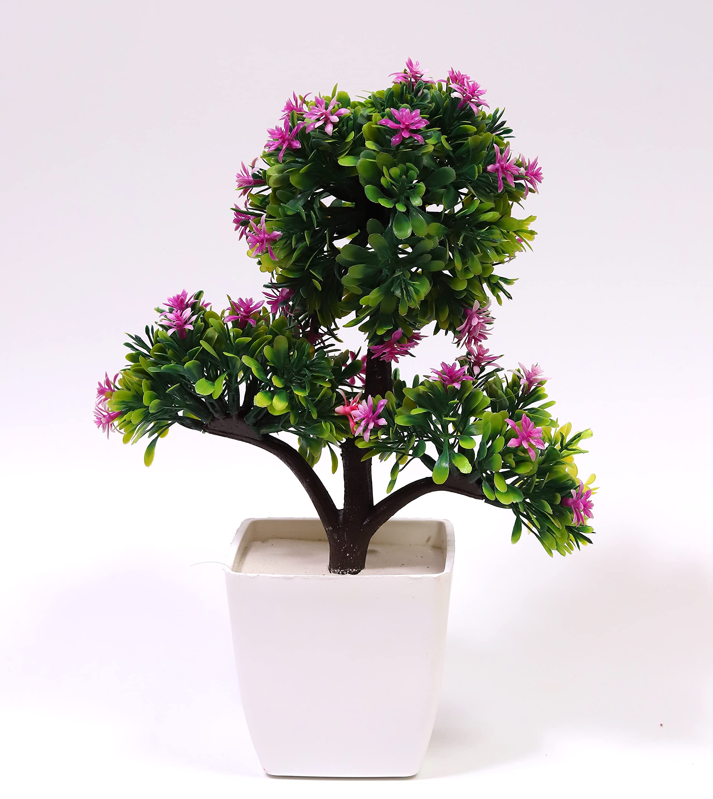 Dekorly Artificial Bonsai Tree for Decoration, Desktop Display, Zen Garden D�cor, Office Cubicle Decor, Centre Table Decor, Wall Shelves Decor, TV Cabinet Decor (Green)