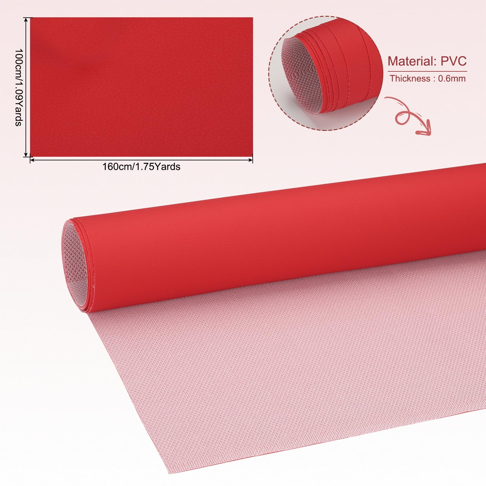 PATIKIL 63x39.4in Faux Leather Sheets - Image 2