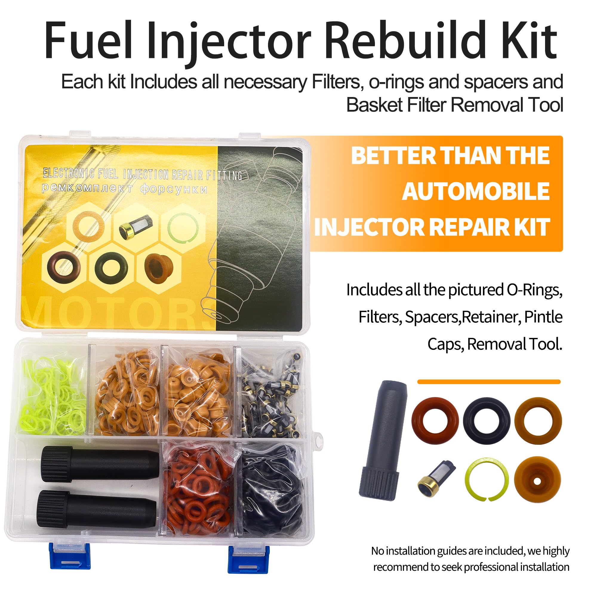 200-KIT) Fuel Injector Rebuild Service DIY Kit For Universal EV1 - View #6