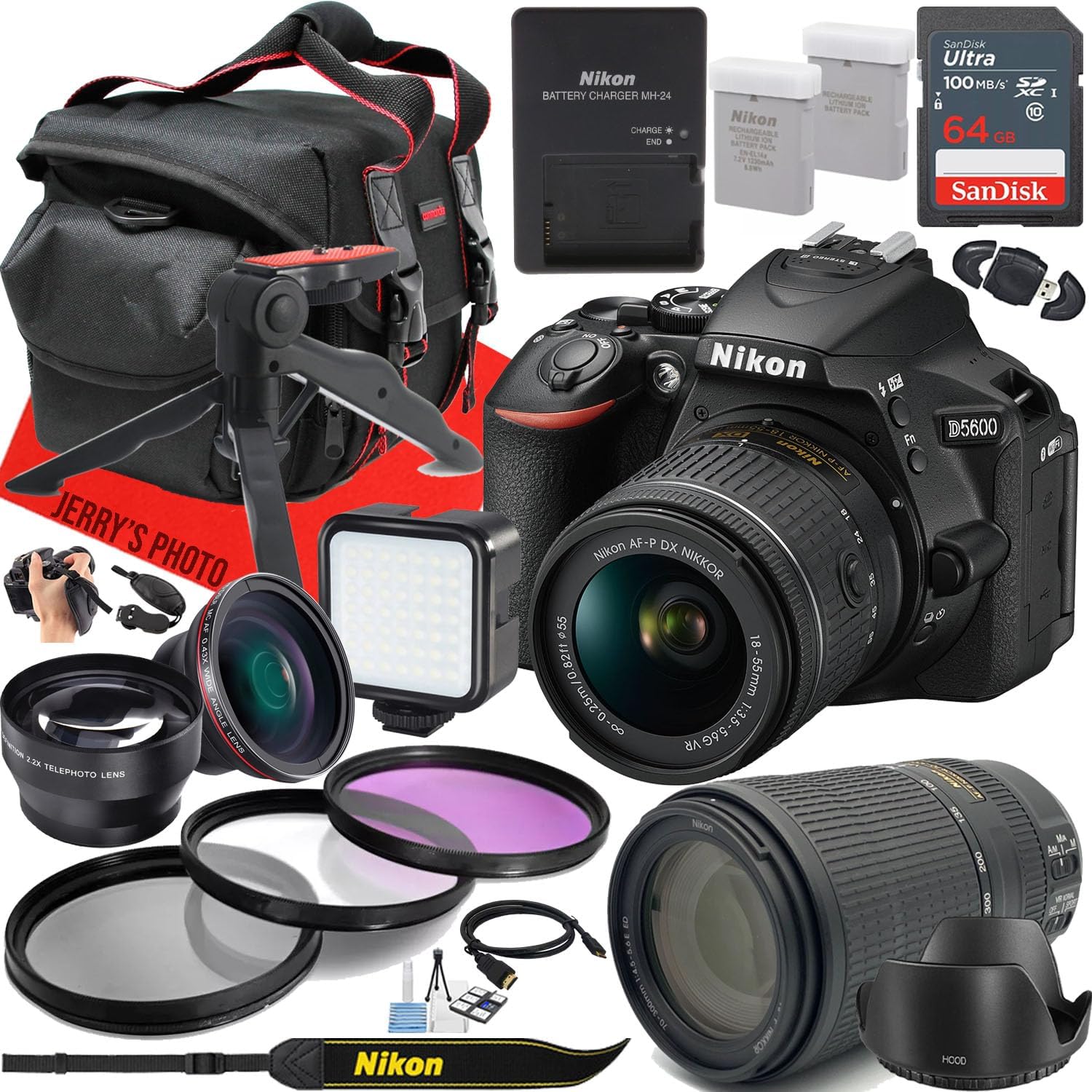 Nikon D5600 DSLR Camera with AF-P DX 18-55mm Martinique Ubuy
