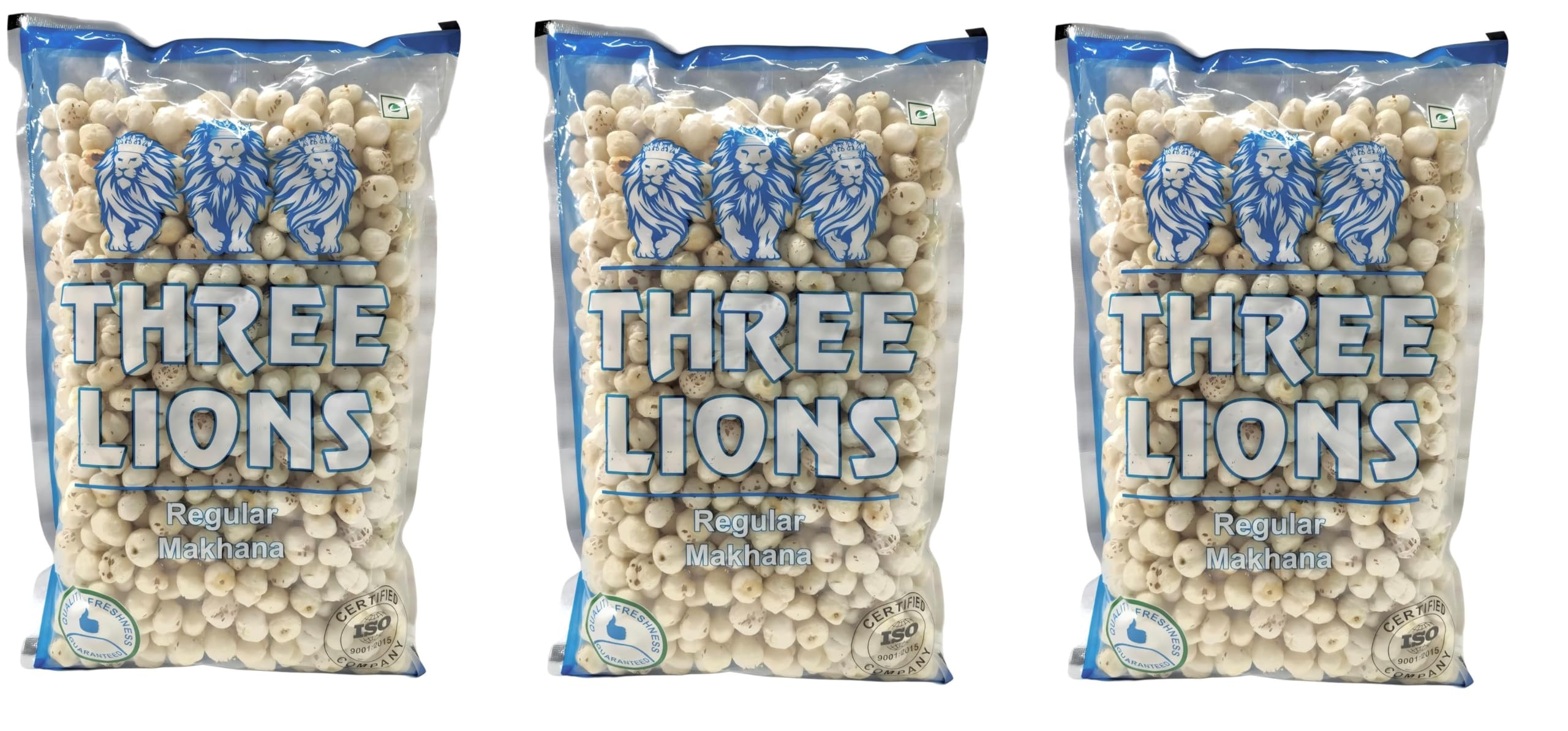 Three Lions Regular Makhana – Light & Crunchy Roasted Foxnuts | Healthy Gluten-Free Snack for Kids & Adults | Natural Plant Protein for Home or Office Snacking-200 gm,Pack of 3-image-17