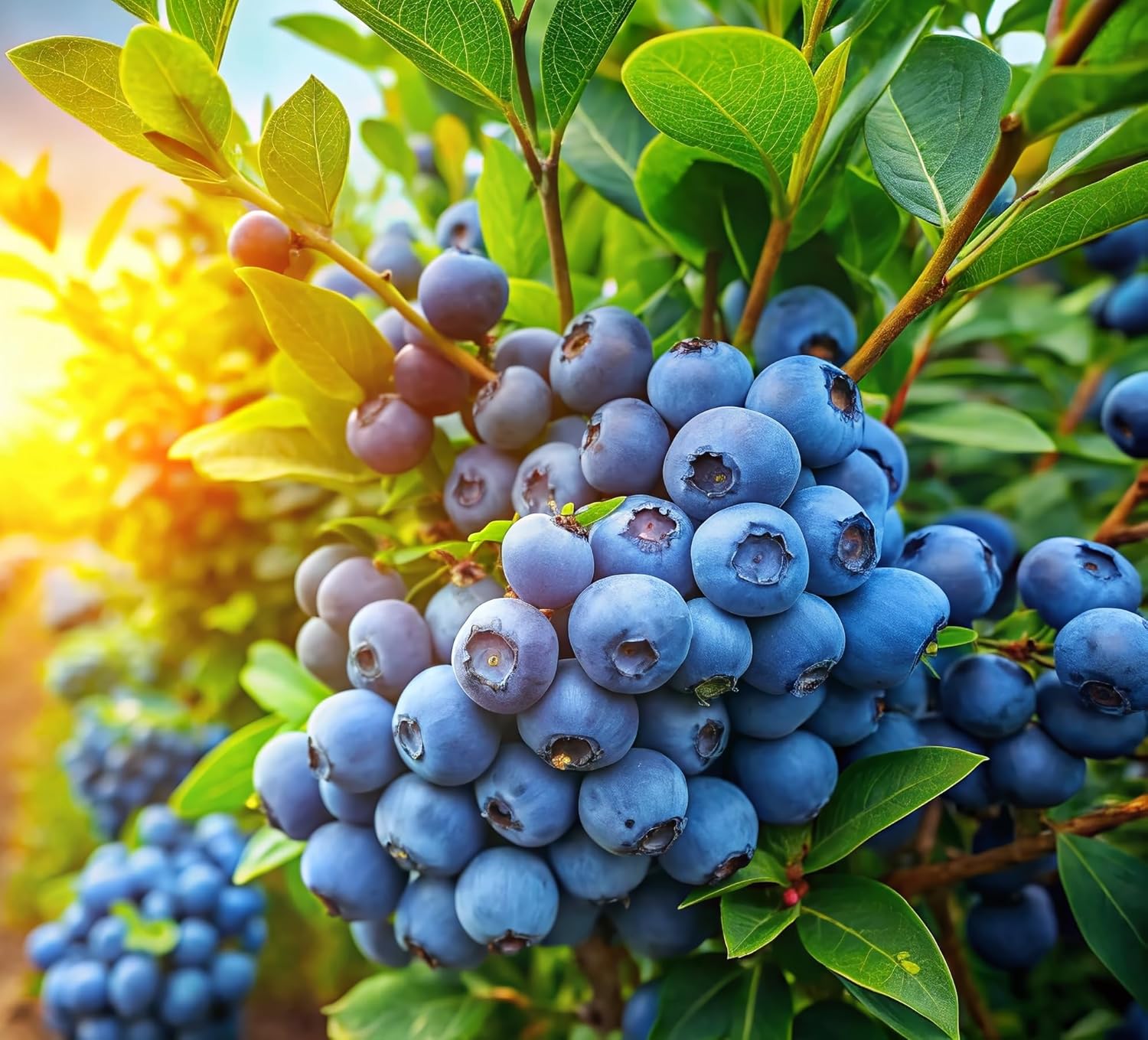 2 Bluejay Blueberry Plants Live for Planting, Highberry Blueberry Bushes - Live Plant 1 Year Old, Fruit Tree Live Blueberry Plant