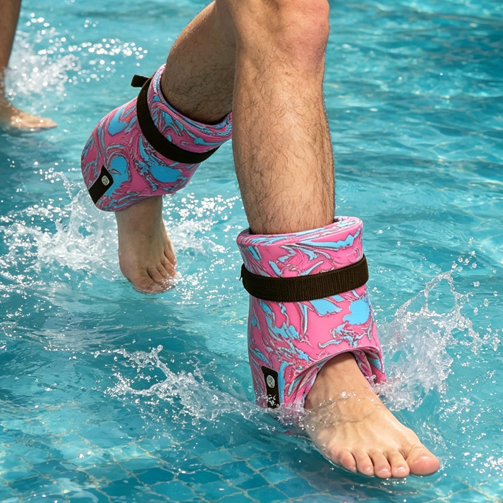 Wasser Knöchelgewichte für Schwimmbad-Training | Zweipackige Einstellbare Wassertrainingsgeräte,Wasseraktivität Knöchelgewichte - Für Fitnessstudio Spa Badewanne Sport