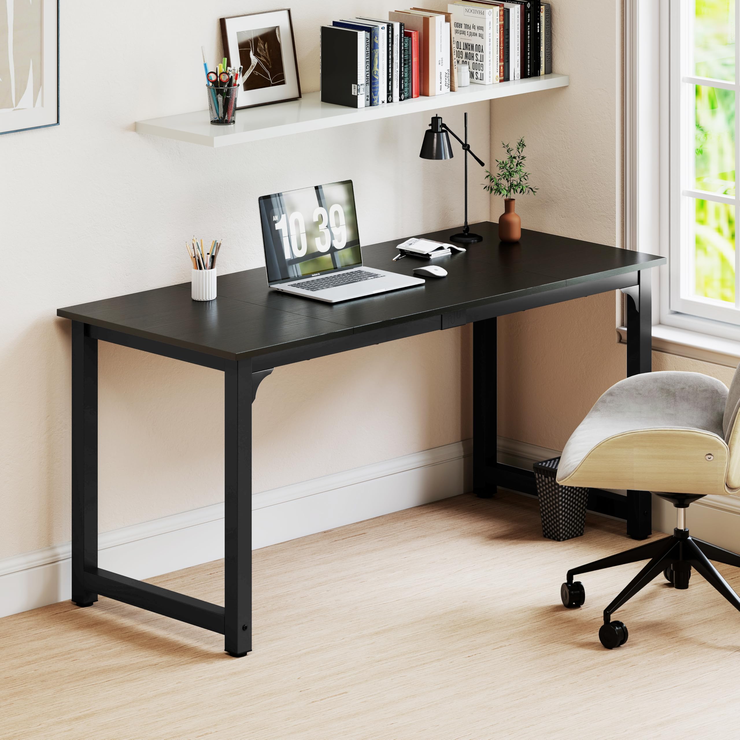 NSdirectModern Computer Desk 63 inch Large Office Desk Writing