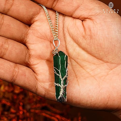 Miniatura 9 de Collares de cristal curativo hechos a mano para mujeres y hombres, colgantes de cristal de chakra para curación, yoga, meditación, protección