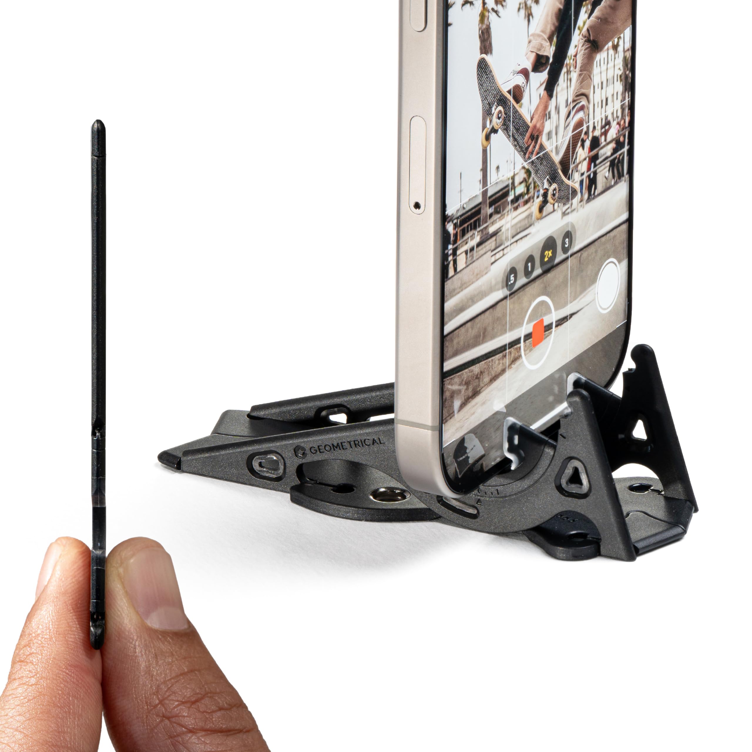 Pocket Tripod PROv2 - Ultra-Portable Carbon Fibre Stand for iPhone, Matte Black
