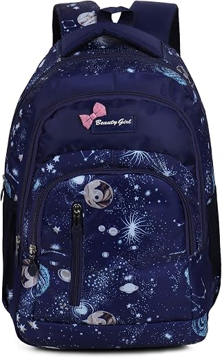 BEAUTY GIRLS BY HOTSHOT |SCHOOL BAG|TUTION BAG|COLLEGE BACKPACK|FOR GIRLS &amp; WOMEN|18.5 INCH|32 L WATER RESISTANT |SCHOOL B...