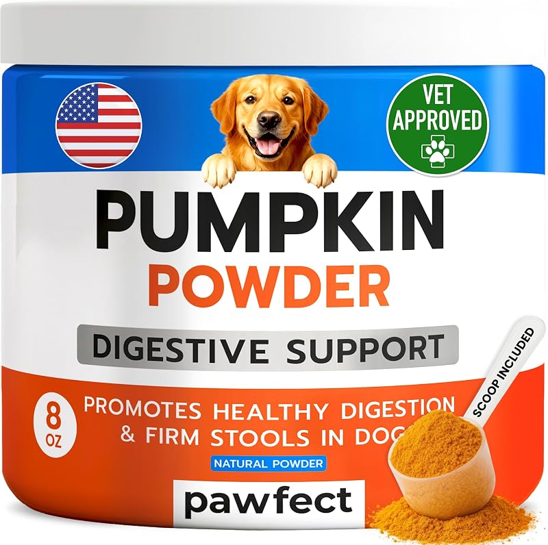 Suplemento em Pó de Abóbora para Cães com Fibras PAWFECTCHEW 227 g