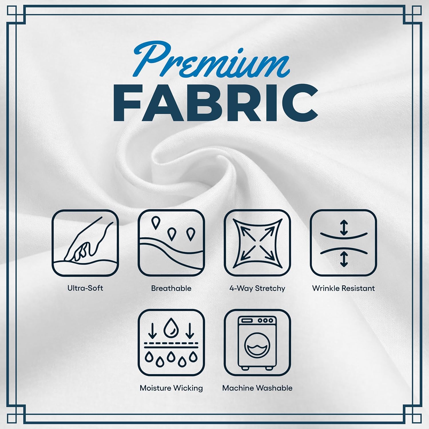 Lab Coat for Men Professional White Long Medical Coat (Large) - Image 4