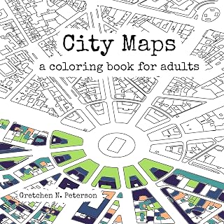 City Maps: A coloring book for adults