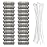 24 Pieces Lint Traps Stainless Steel Washing Machine Lint Snare Traps Laundry Mesh Washer Hose Filter with 24 pcs Cable Ties