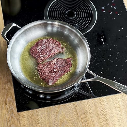 Miniatura 2 de Demeyere Atlantis Proline - Sartén de acero inoxidable de 12.6 pulgadas con mango auxiliar