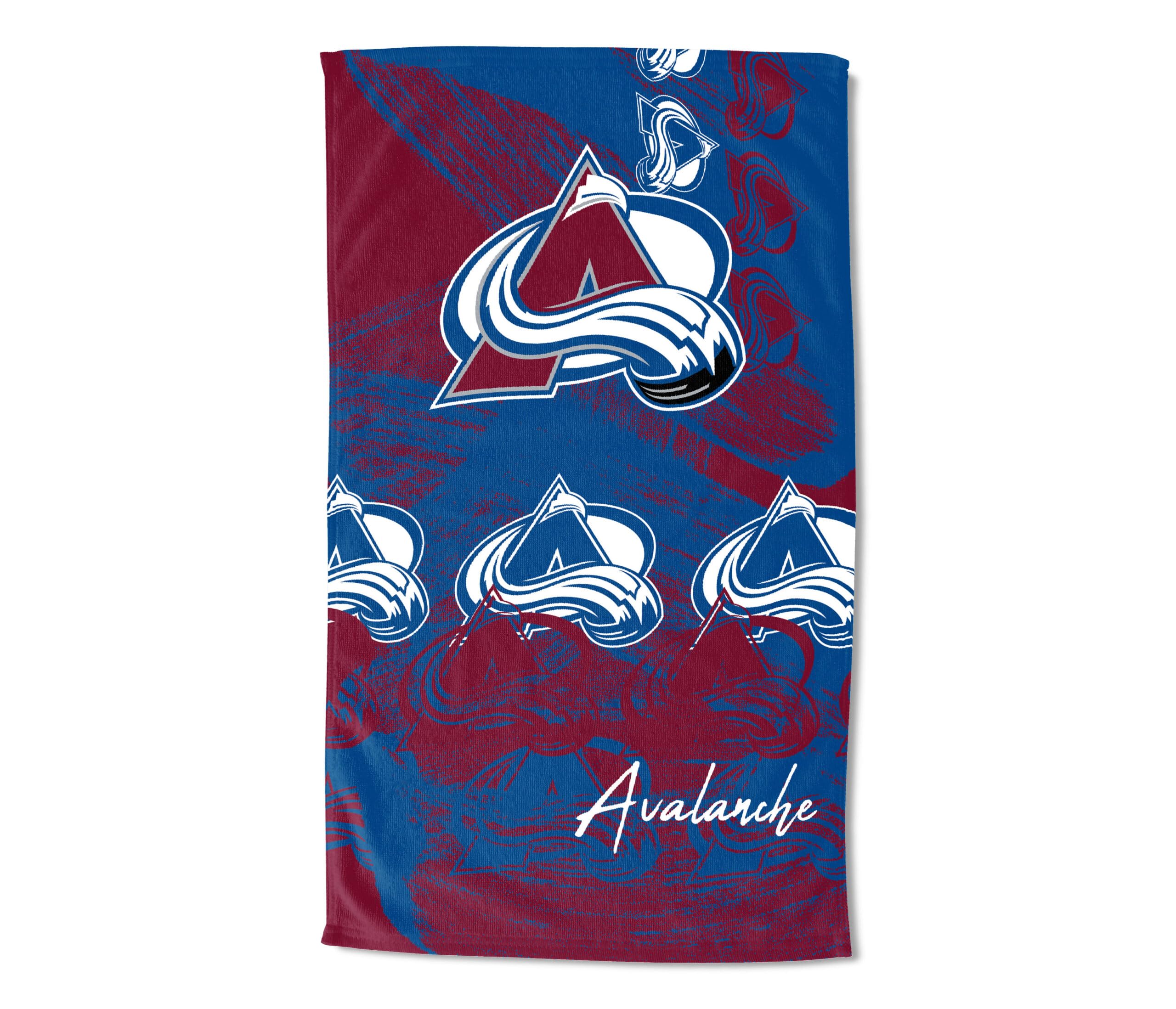 Northwest Distorter Colorado Avalanche Nhl Micro Fiber Beach Towel 40 X 72 Inches