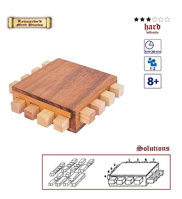 Foto 2 de 3 de Logica Juegos Art. Procesador - Rompecabezas 3D de Madera - Juegos Educativos 3D - Dificultad 3/6 Difícil