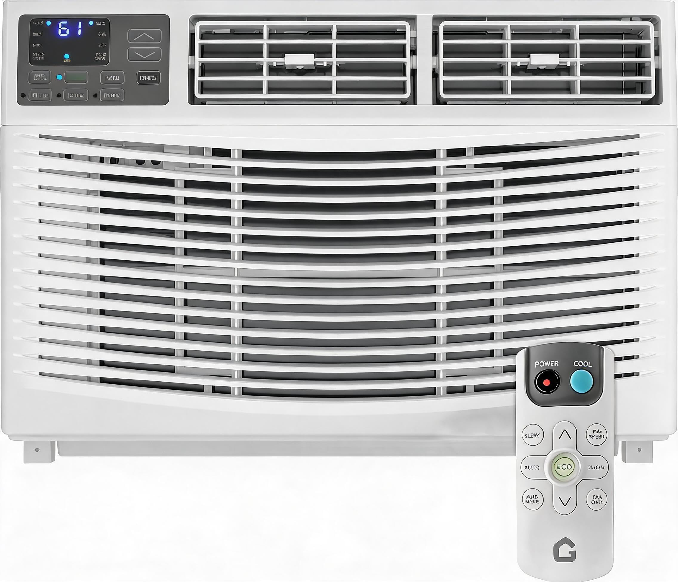 12,000 BTU Window Air Conditioner 115V, Fastcooling for 550 Sq.Ft Room, Wi-Fi Enabled Remote Control, Reusable Filter, Perfect for APT, Living Room, Office