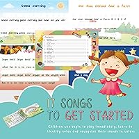 Vista 3 de Campanas de Escritorio, Campanas de Mano Diatónicas Arcoíris para Niños con 17 Libros de Canciones y Tarjetas Musicales Flash, Juguetes