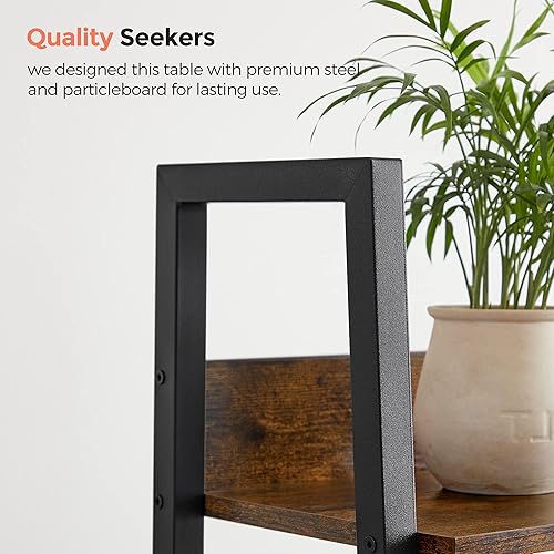 Miniatura 39 de VASAGLE Estantería estrecha de 5 niveles, 11.8 x 23.6 x 66.9 pulgadas, estante de escalera para oficina en casa, sala de estar, dormitorio, cocina,