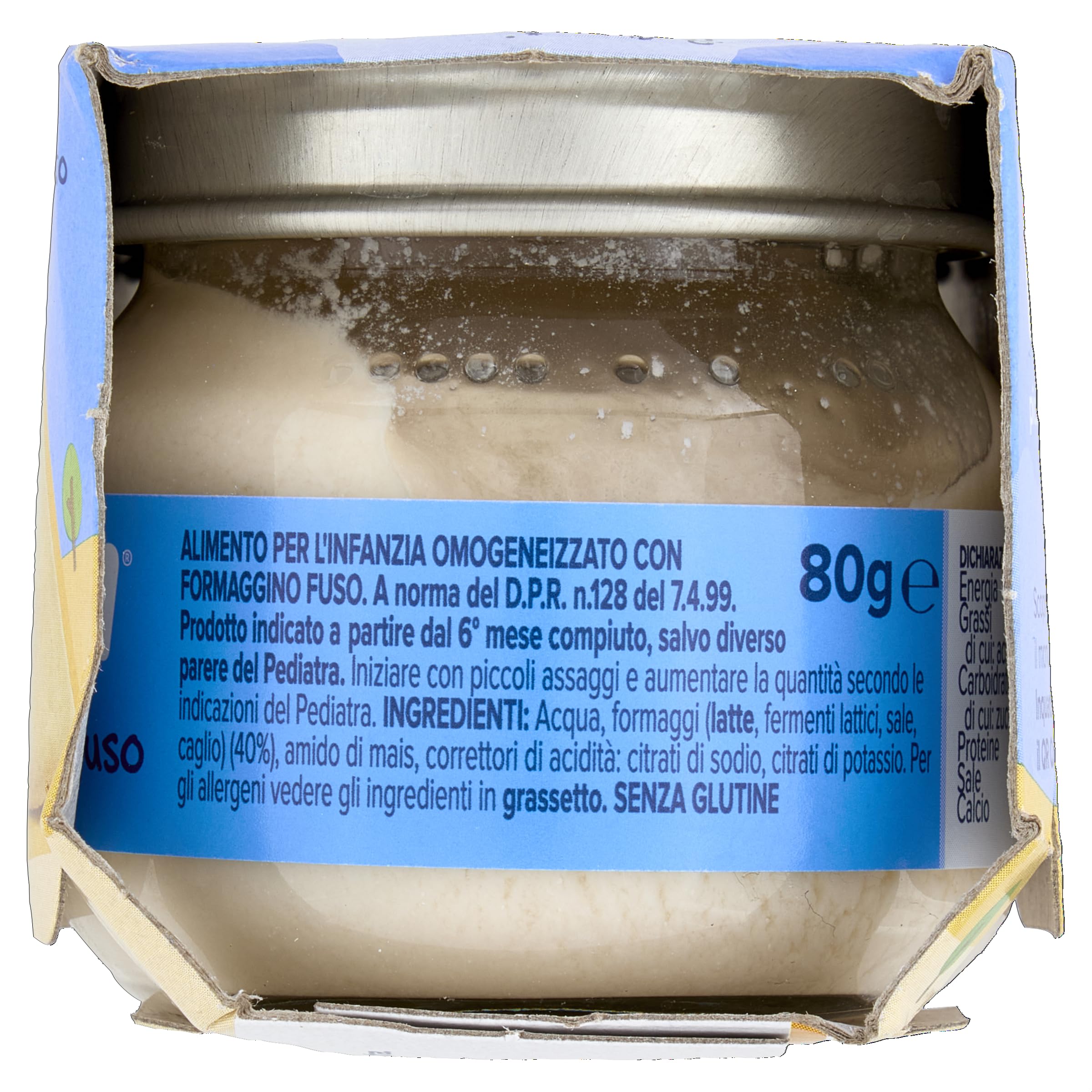 Nipiol Omogeneizzato Formaggino - 24 Vasetti da 80gr