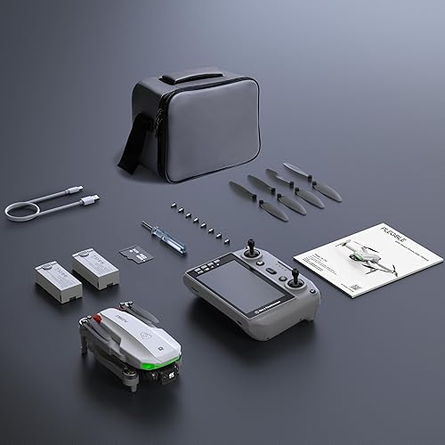 Miniatura 9 de Dron con cámara EIS 4K para adultos, dron GPS con pantalla de 5.0 pulgadas en el controlador, vuelo de 70 minutos, transmisión de largo alcance,