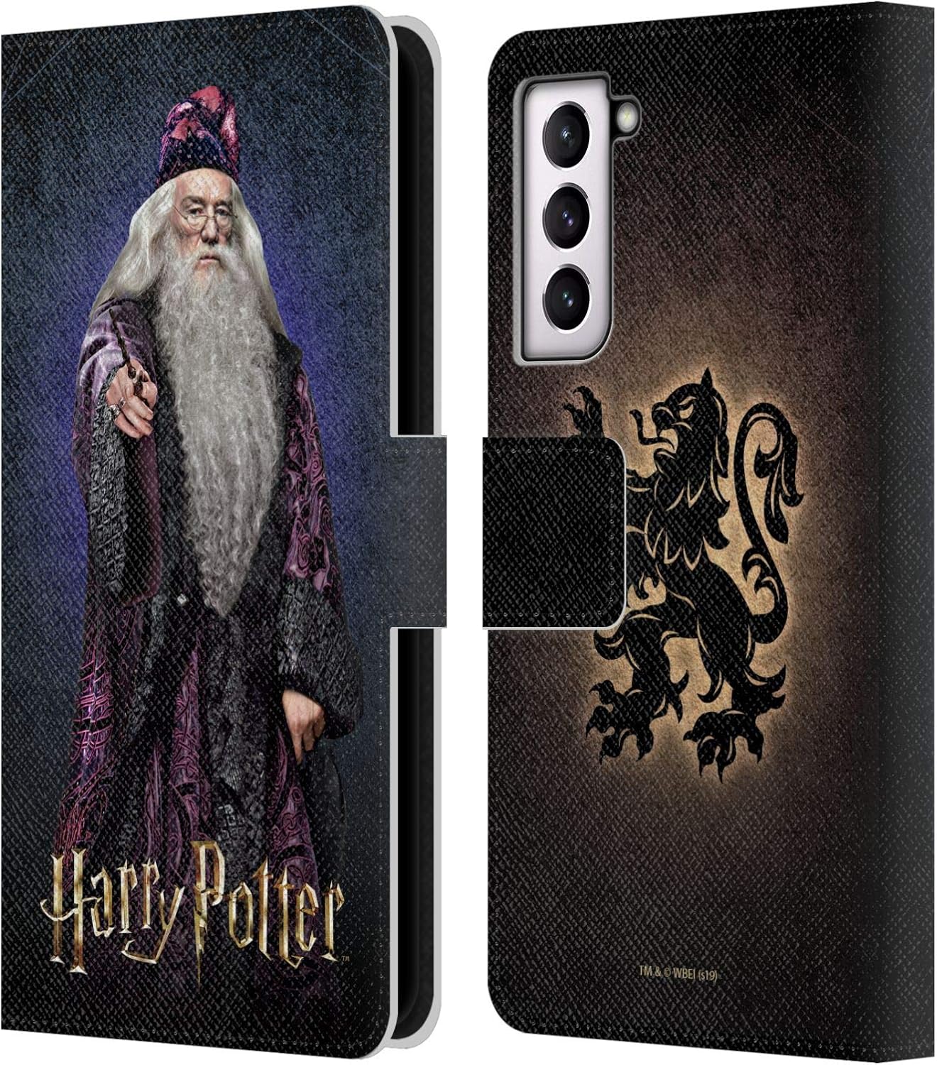 Head Case Designs Officially Licensed Harry Potter Albus Dumbledore Chamber of Secrets IV Leather Wallet Case Compatible with Samsung Galaxy S21 5G