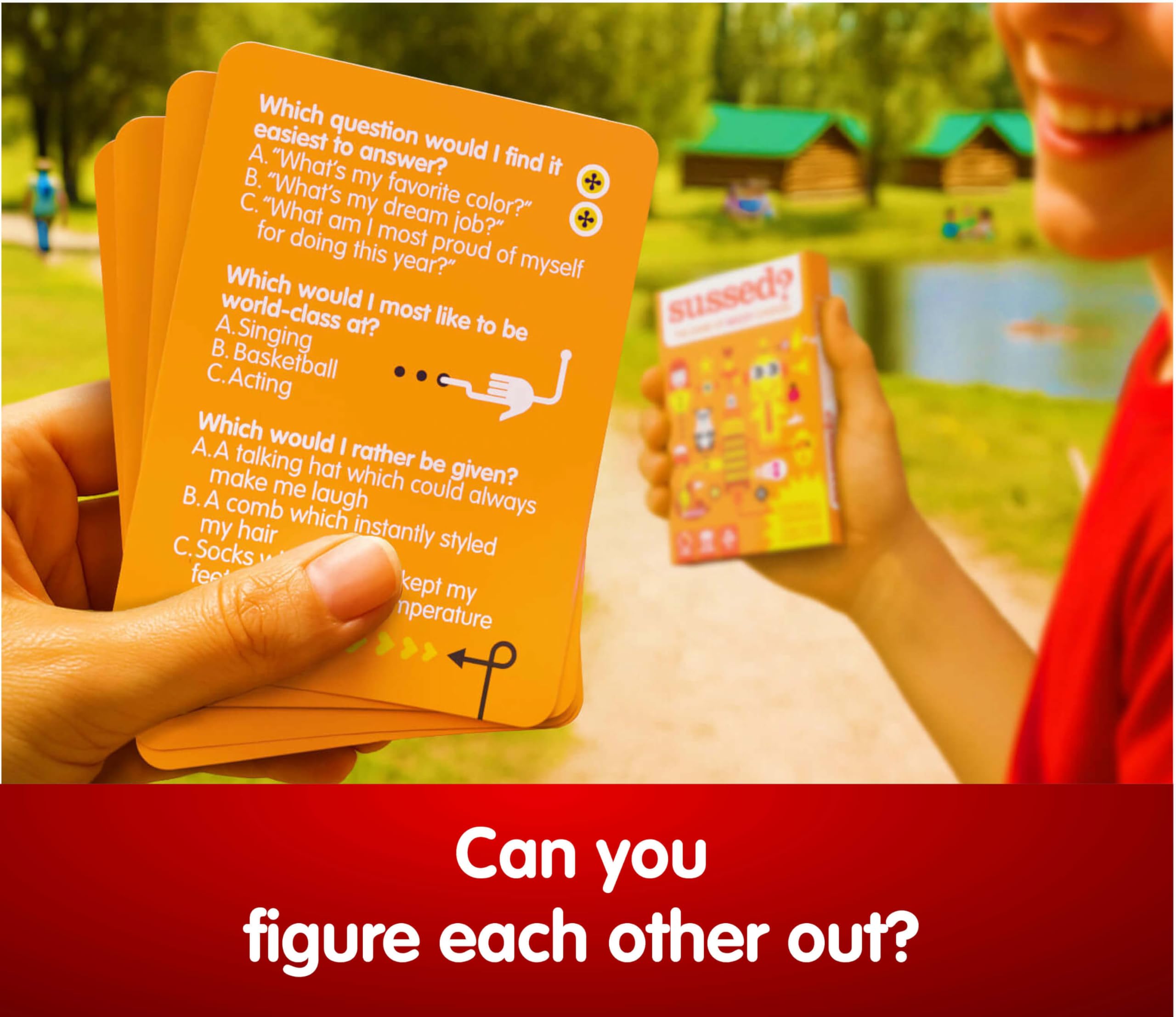 SUSSED: A Quiz to See Who Knows You Best - Hilarious Family-Friendly Card Games [Orange Starter Deck] [Zoom Friendly]