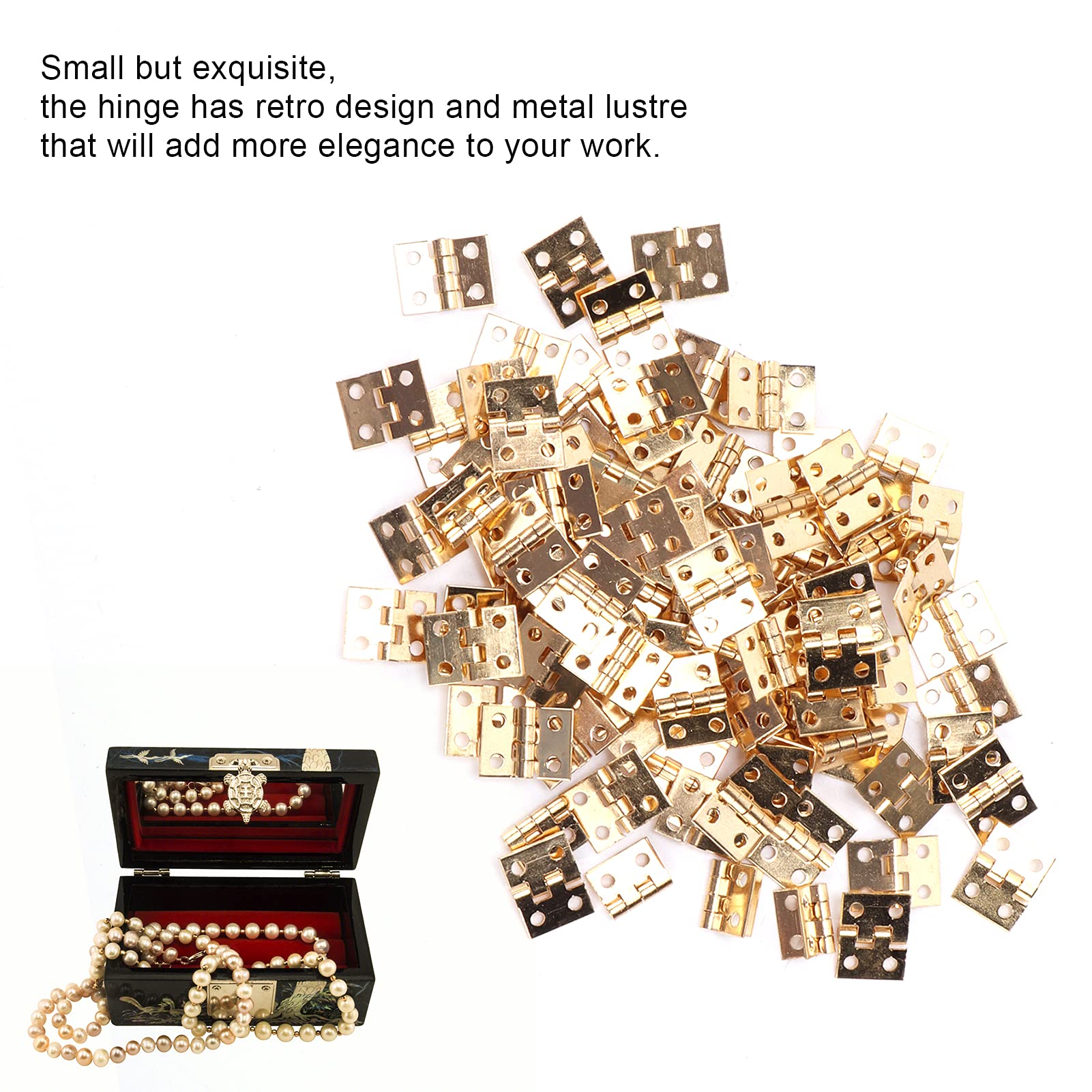 Mini Charnières Vintage Homecraft – Lot Artisanal, USA, Fabrication Maison, Neuves