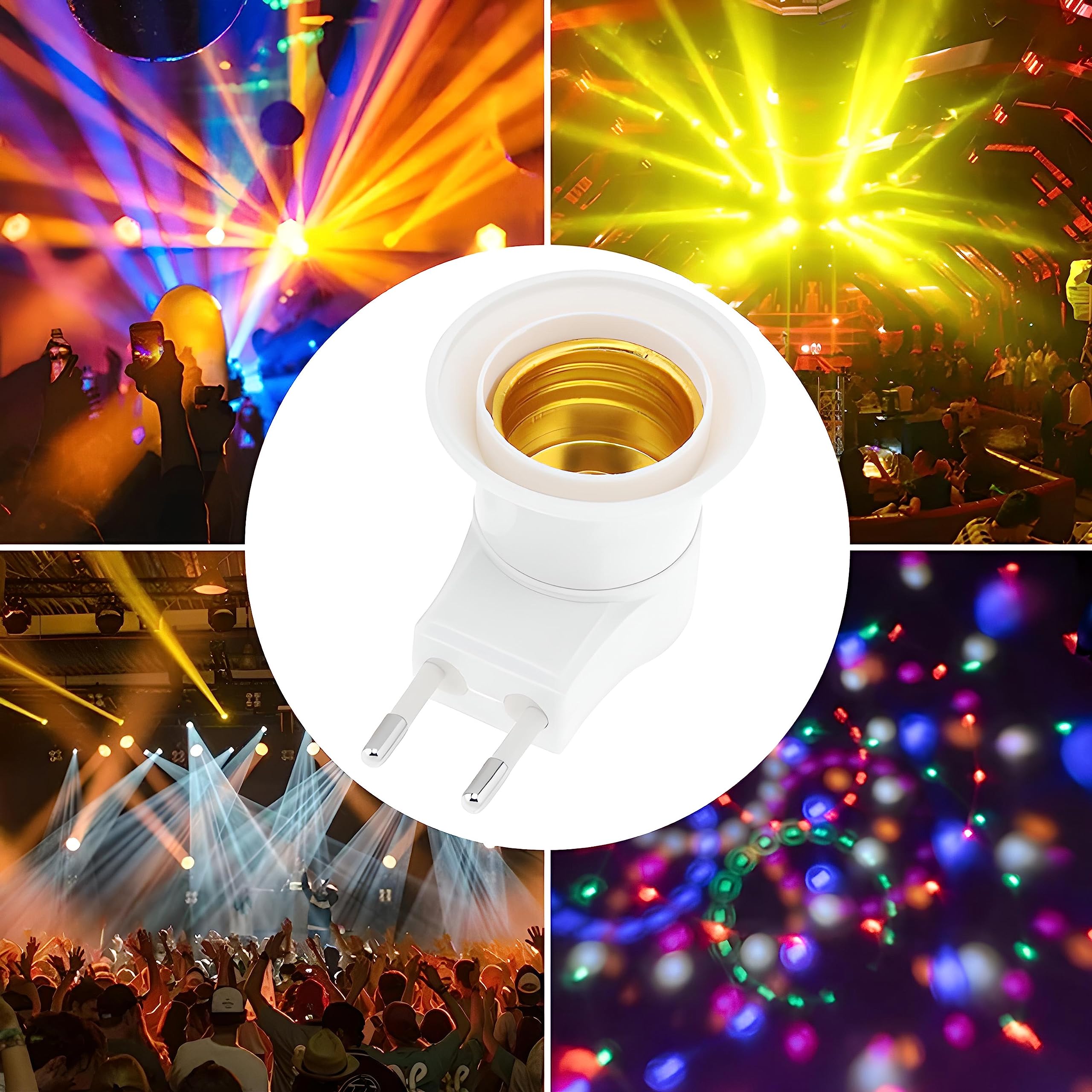 Retoo Oprawka do lampy E27 bez kabla, gwint z żarówką, lampa ścienna, adapter do lampy kuchennej, konwerter, lampa do czytania, lampa ścienna, gwint z żarówką, żarówki dyskotekowe