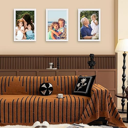 Miniatura 356 de Picrit - Juego de 12 portarretratos de 5 x 7 pulgadas para colgar en la pared o exhibir sobre una mesa, para fotos de 4 x 6 con paspartú o 5 x 7