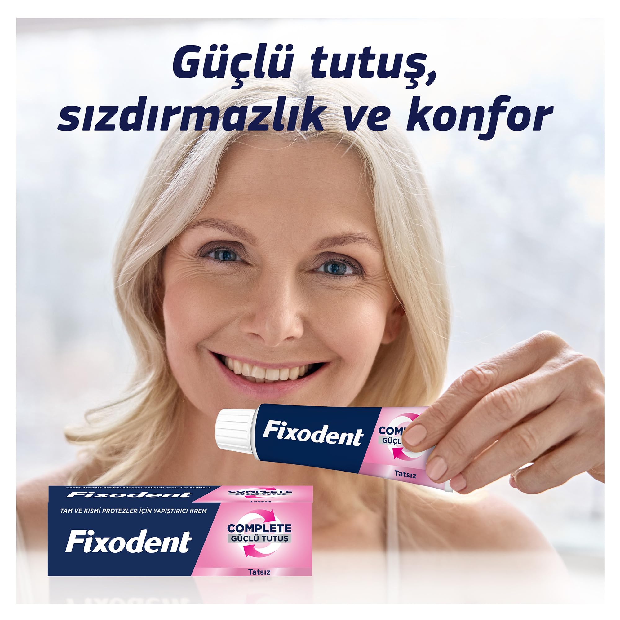 Fixodent Complete Tatsız Diş Protezi Yapıştırıcı Krem 47 g