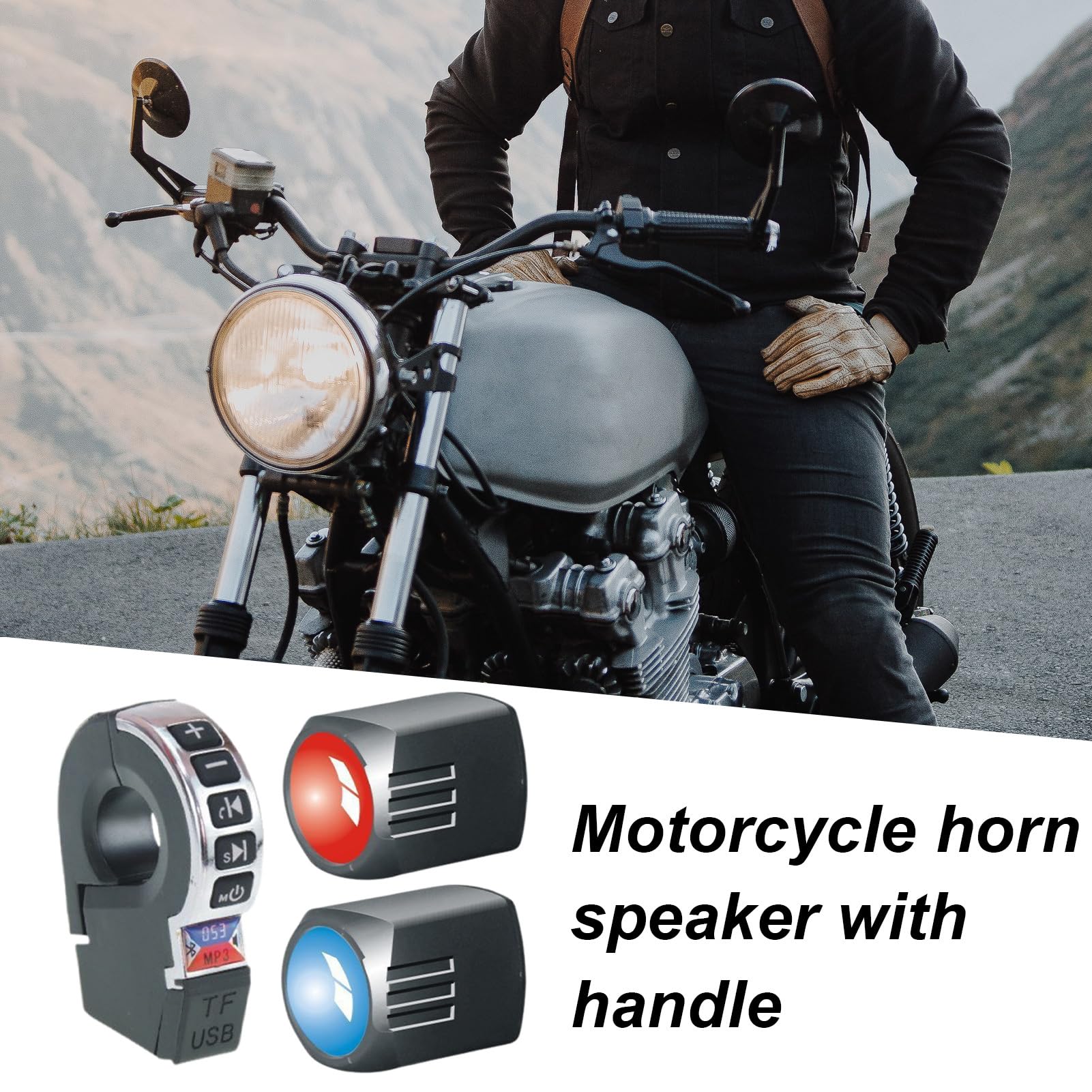 Głośniki Motocyklowe Bezprzewodowy System Dźwiękowy z Ładowaniem Telefonu