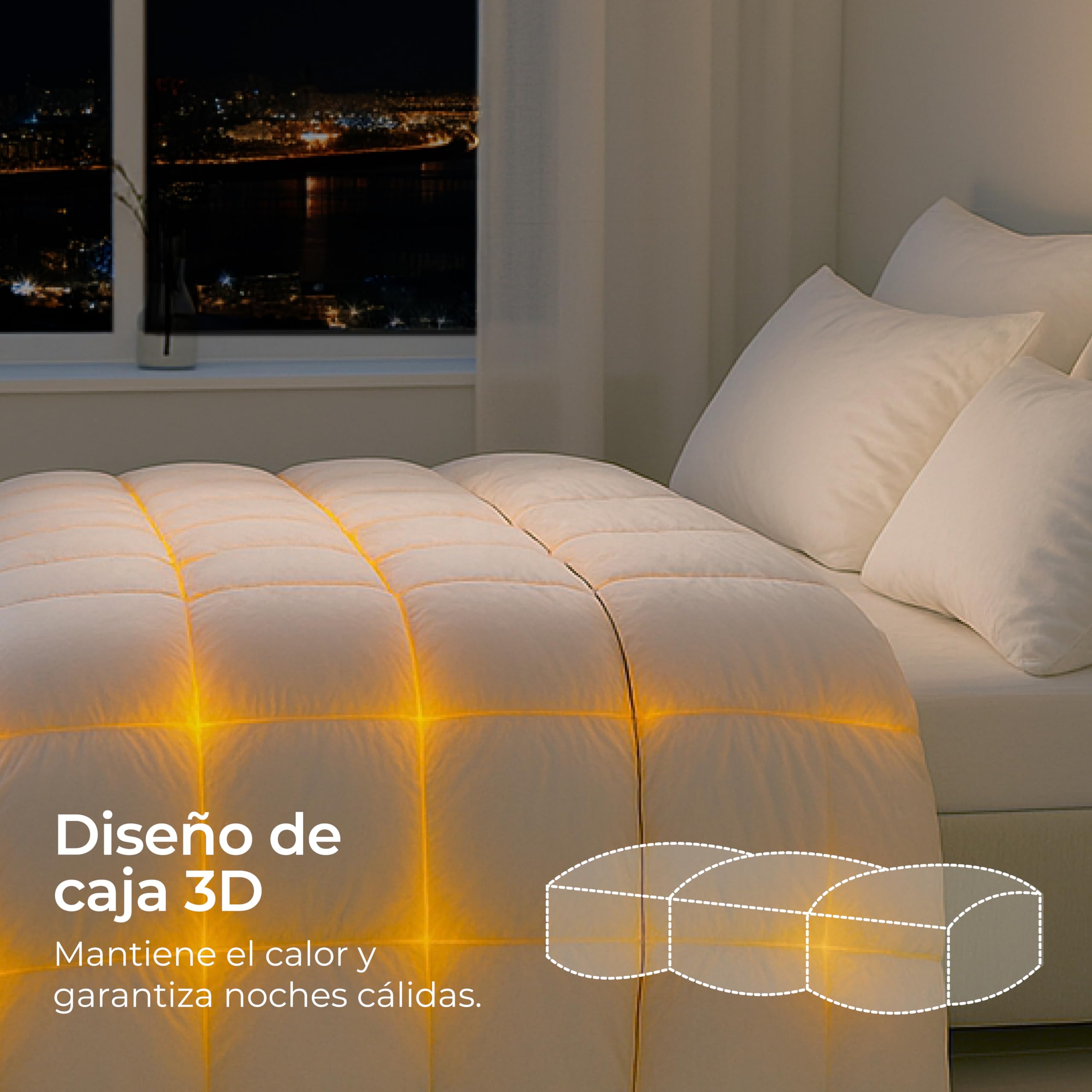 Dreamzie - Edredón de Plumas Ultracómodo Nordico Cama 135 - Duvet y Plumón de Pato 450gsm – Certificado Oeko-Tex, Downpass y RDS para Bienestar Animal