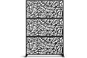 Freestanding Outdoor Privacy Fence for Decor and Patio Privacy
