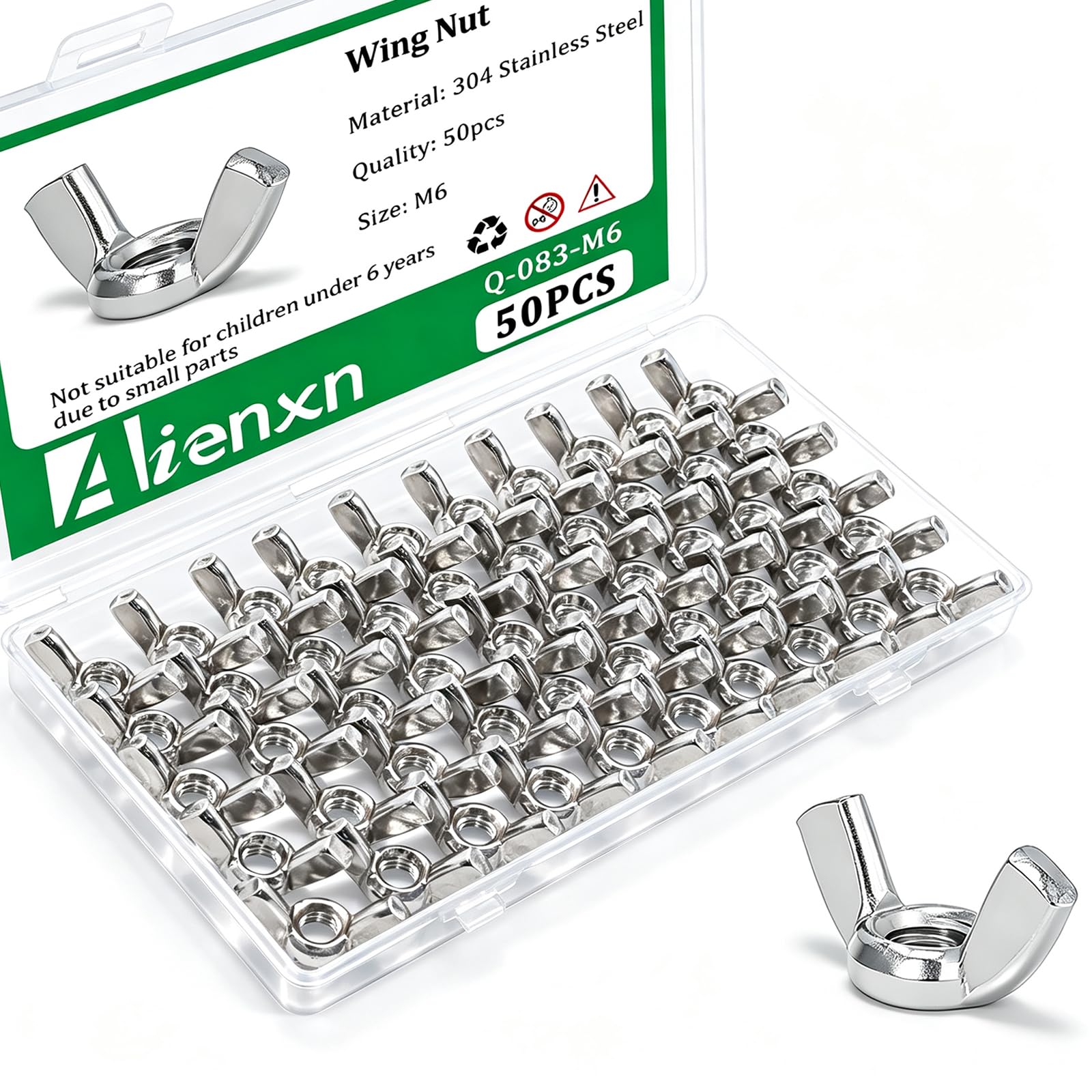Wing Nut Assortment Kit - 40PCS -7