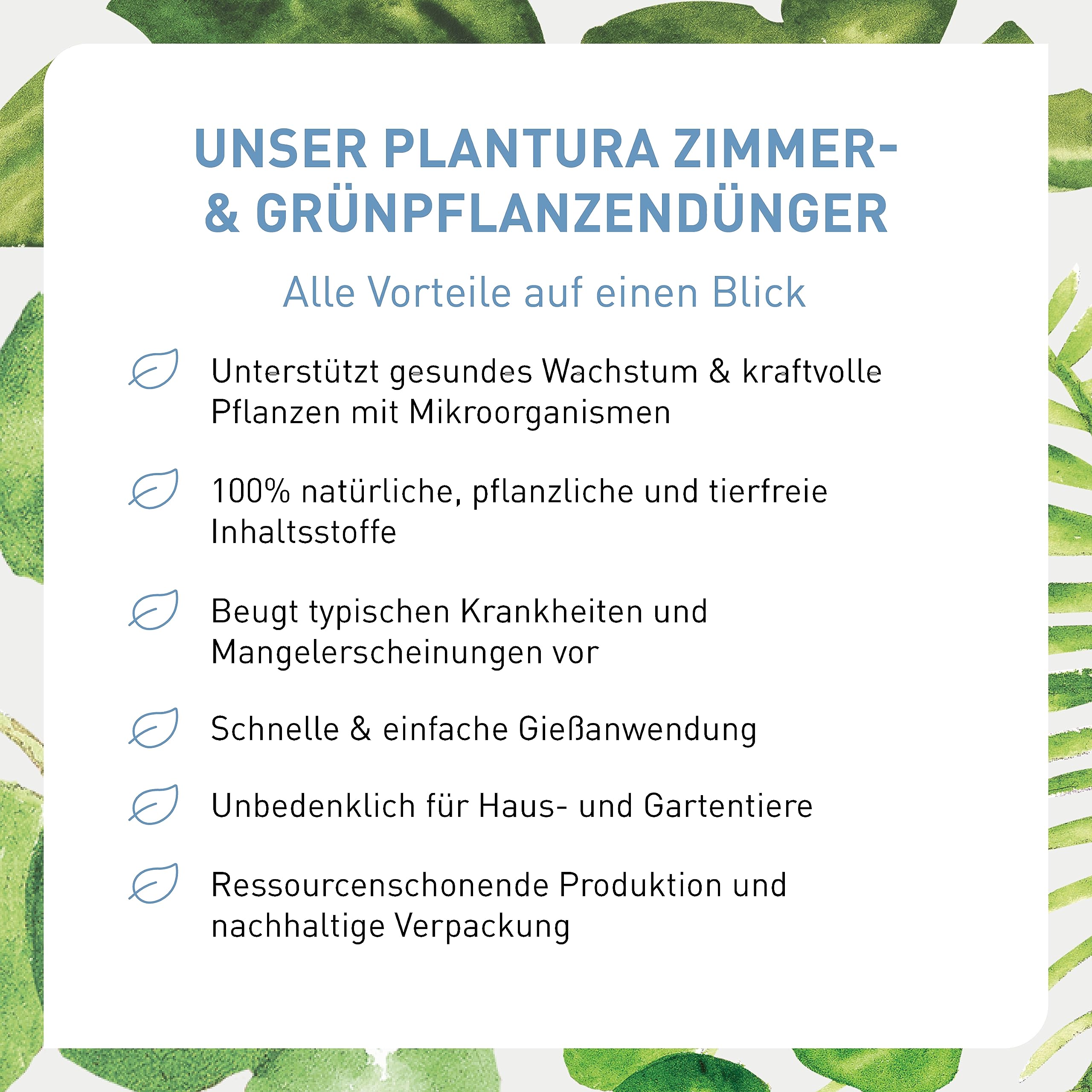 Plantura Bio-Zimmerpflanzendünger, hochwirksamer Flüssigdünger für Zimmerpflanzen, Grünpflanzen & Palmen, rein organisch, mit Dosierhilfe, 800 ml