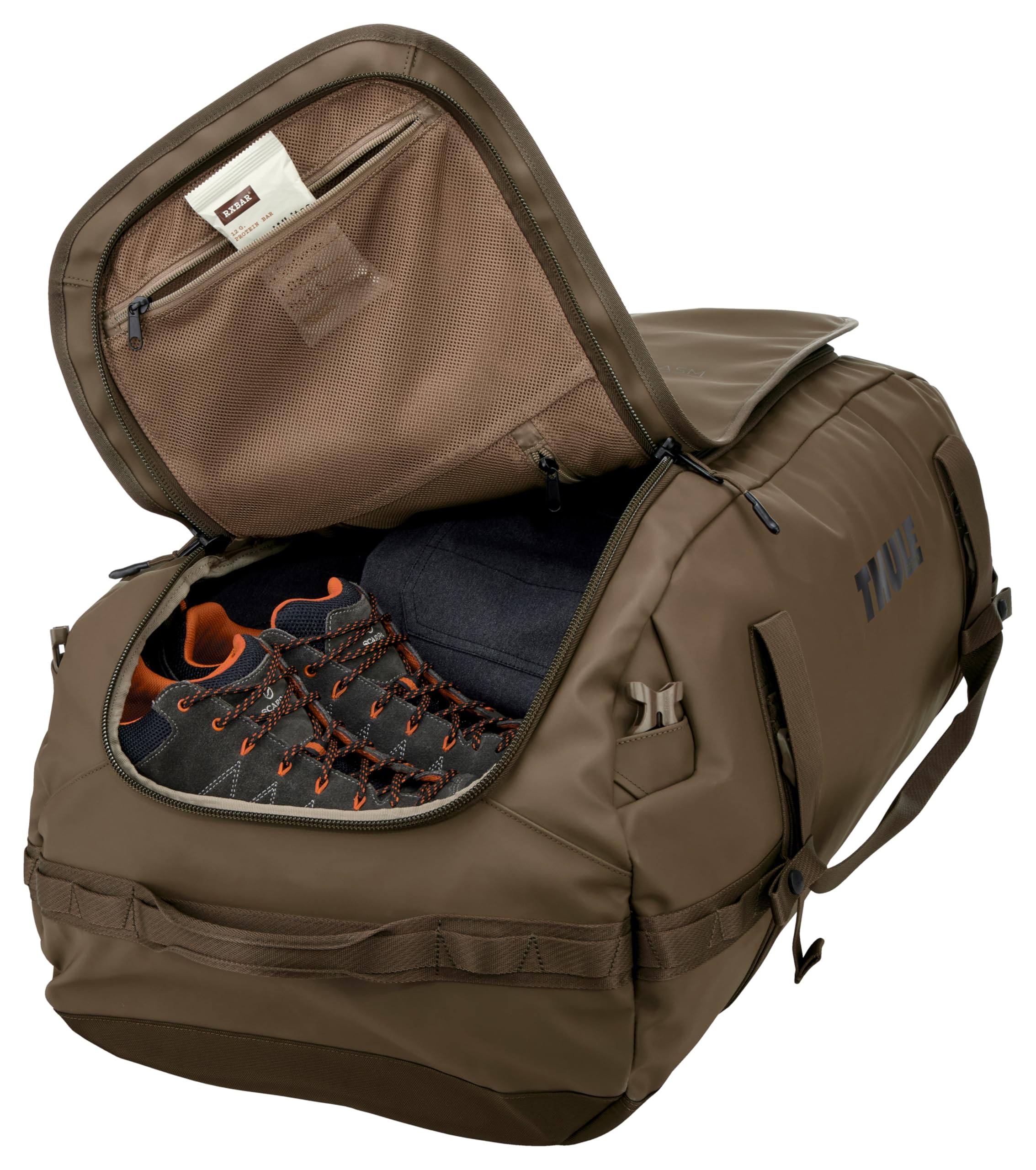 THULE Sac de Voyage Sac à Dos Chasm Recycled Duffel 90L Deep Khaki Kaki