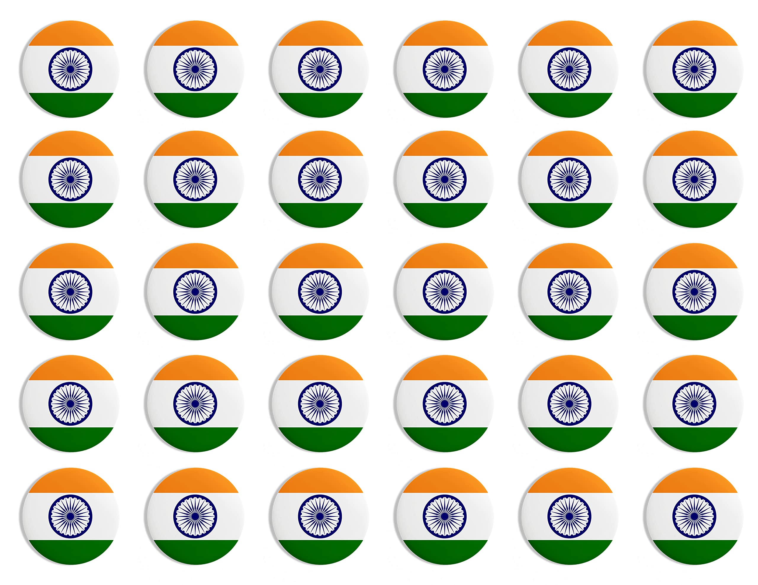 Indian Flag Badge Independence Day Round Pin Button Badge Republic Day & Other Events school 44mm-image-3