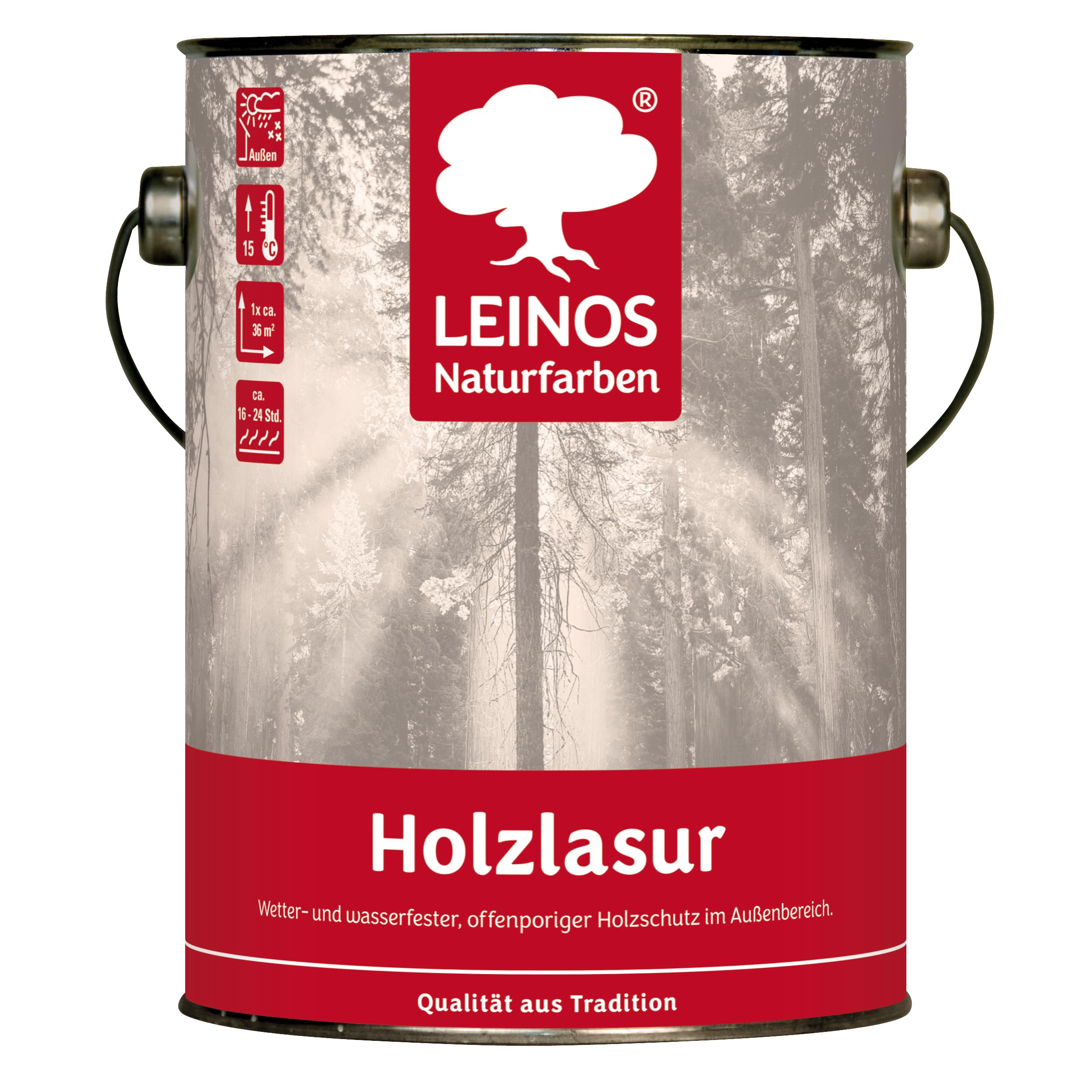 Leinos 260 Barniz para madera para exterior 733 gris antracita 2,5 litros